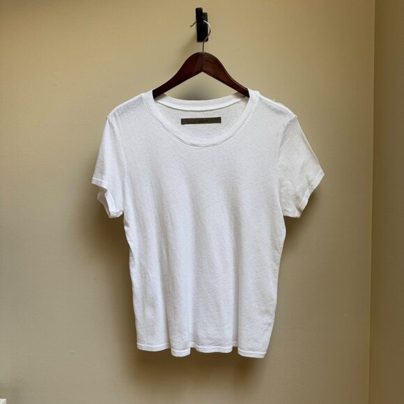 Enza Costa Supima Cotton Essential Short Sleeve Tee - Picture 5 of 12